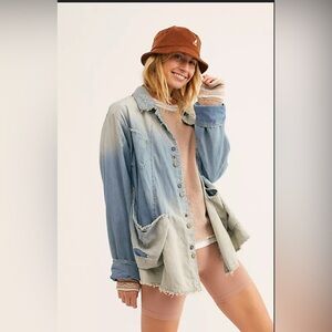 NWT- Magnolia Pearl Denim Aelvoet Workwear Jacket